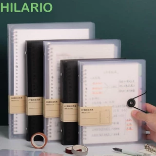 HILARIO A5/B5/A4 Tampa De Encadernação , Interna De Bloco De Notas Folha Solta , Organizador De Arquivos 8 Furos Transparente A4 Papel De Teste De Pasta