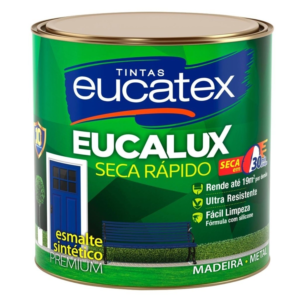 Tinta Esmalte Eucatex Brilhante Eucalux Verde Colonial 900ml | Shopee ...