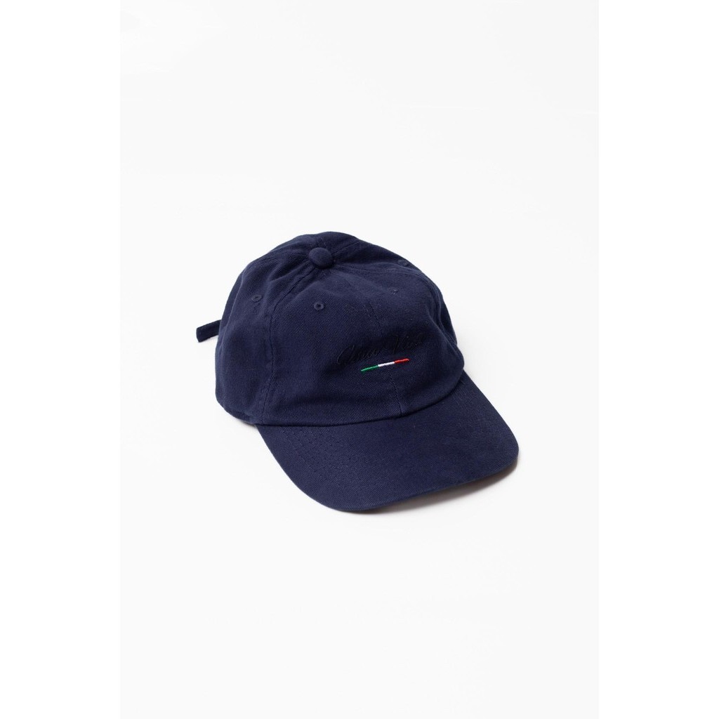 Boné Dad Hat Una Vita Italian Script Azul 