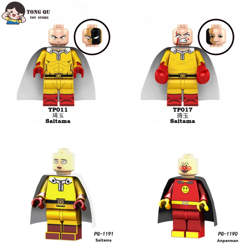 Anime Minifigures ONE PUNCH-MAN Bloco de construção Doll Collection Modelo de brinquedo de aniversário