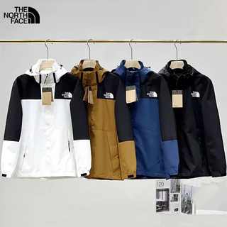 The North Face O Quebra-Vento Unisexo Original Da Norte Casaco De Bombardeiro Capuz Liso Esportivo Exterior