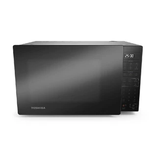 Forno de Micro-ondas Toshiba MM2-EM27PB(GM) com Função Eco 27L Cinza com Porta Preta