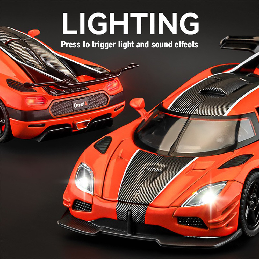 KLT 1 : 32 Koenigsegg One : 1 Supercar Metal Alloy Toys Car Modelo