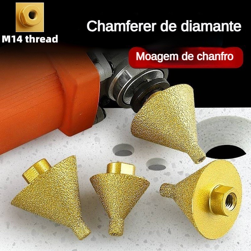 Broca de chanfro diamantado M14 Bit /38-55mm Diamante de abertura-escareador Diamante / Polimento de chanfro