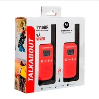 Talkabout Motorola T110 Walk Talk Rádio Comunicador Até 25km