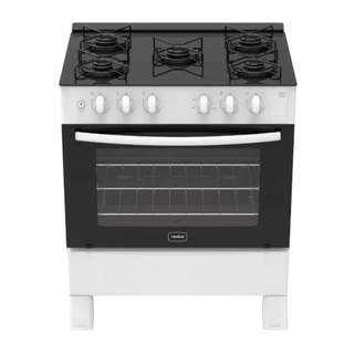 Fogão Ares Glass 5 Bocas com Forno 94 Litros Realce