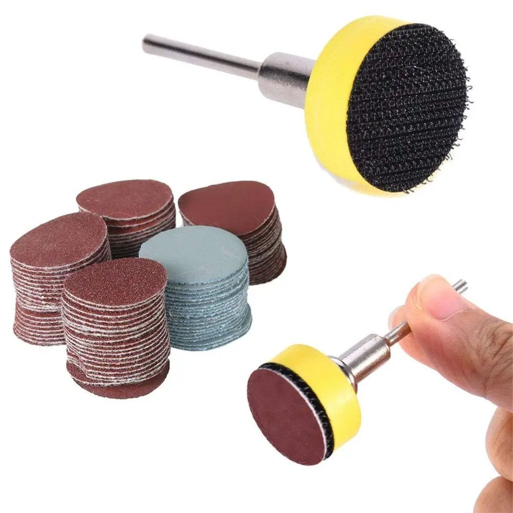 100 Disco De Lixa De 1 Pol Para Micro Retifica Com Adaptado | Shopee Brasil
