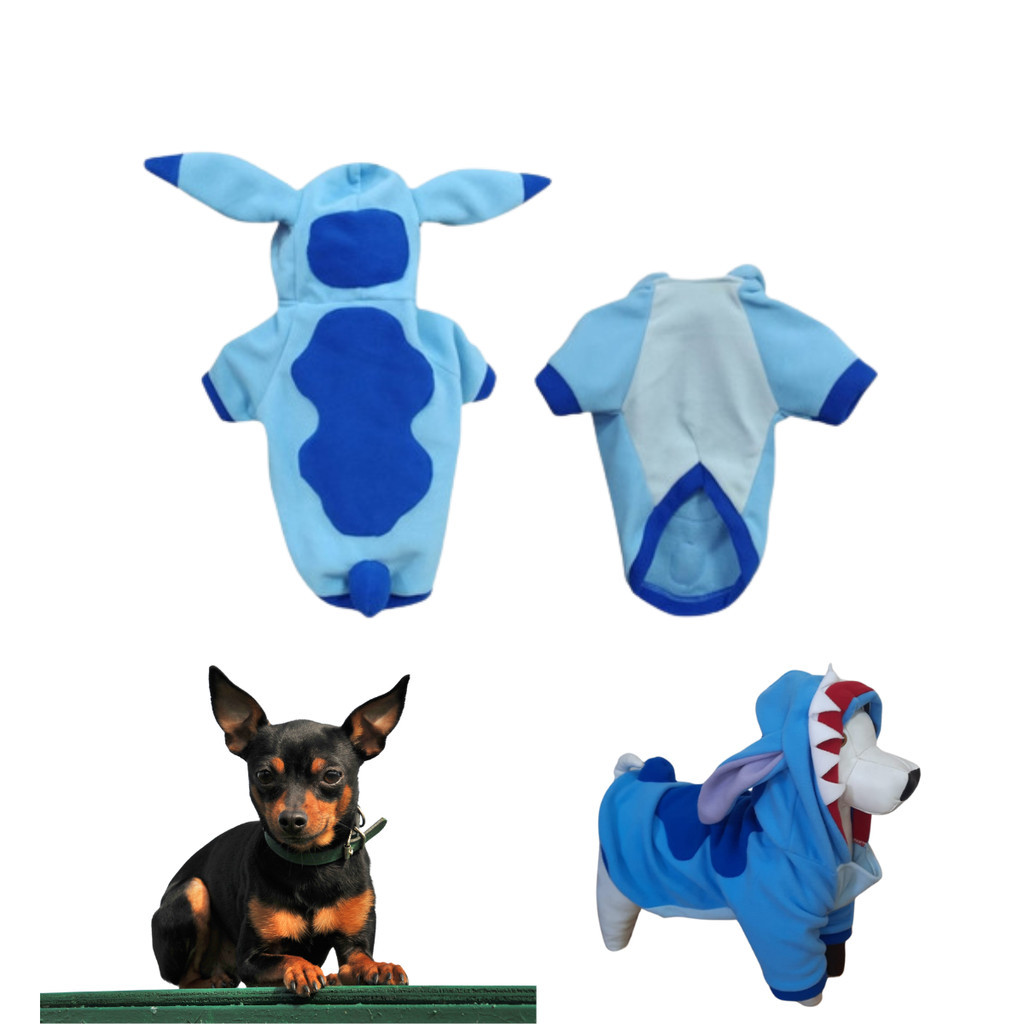 ROUPINHA PET PARA CACHORROS FANTASIA PERSONAGENS STITCH PEQUENO ...