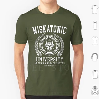 Camiseta Miskatonic Impressão Algodão Cthulhu Cthulu Hp Universidade Necronomicon Chamada De Fantasia De Horror Funny