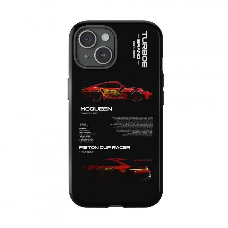 Capa de telefone para iPhone carro Alphabet 2 em 1 Capa de Fillin para iPhone15/14/13/12/11 Capa de proteção avançada de camada dupla S5MQ