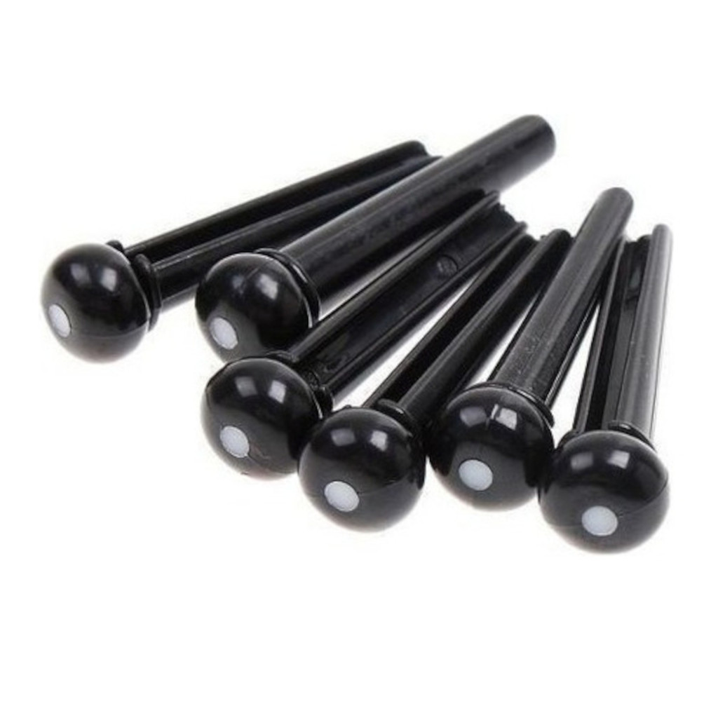 Kit Pinos Para Cavalete Violão Com 6 Unidades Preto ta 069