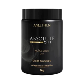 MASCARA ABSOLUTE OIL 1KG NUTRIÇÃO PROFUNDA E DURADORA UMECTAÇÃO ÓLEO ANTIRRESSECAMENTO - ANEETHUN