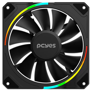 Fan Cooler Ventoinha Gamer Pcyes 120mm Sangue Frio 3 ARGB Black Vulcan