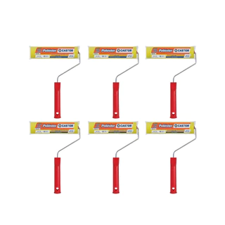 Kit 6 Rolos de Espuma Poliéster 15cm c/ Cabo - Castor