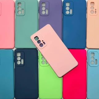 Capa Moto Edge 20 Pro Silicone Aveludada Protege Câmera Colorida Capinha Anti Impacto