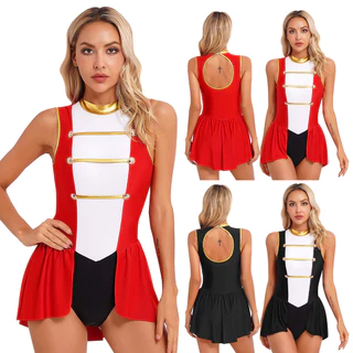 Yeahdor Adulto Ringmaster Traje Feminino Leão Domador Role Play Outfit Circo De Halloween