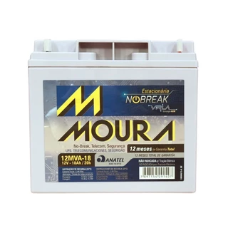 Bateria Moura Nobreak VLRA 18Ah 12V - 12MVA-18