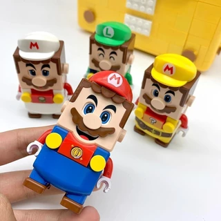 Super Mario Set Puzzle Modelo de Entrada Minifigure Brinquedos Infantis