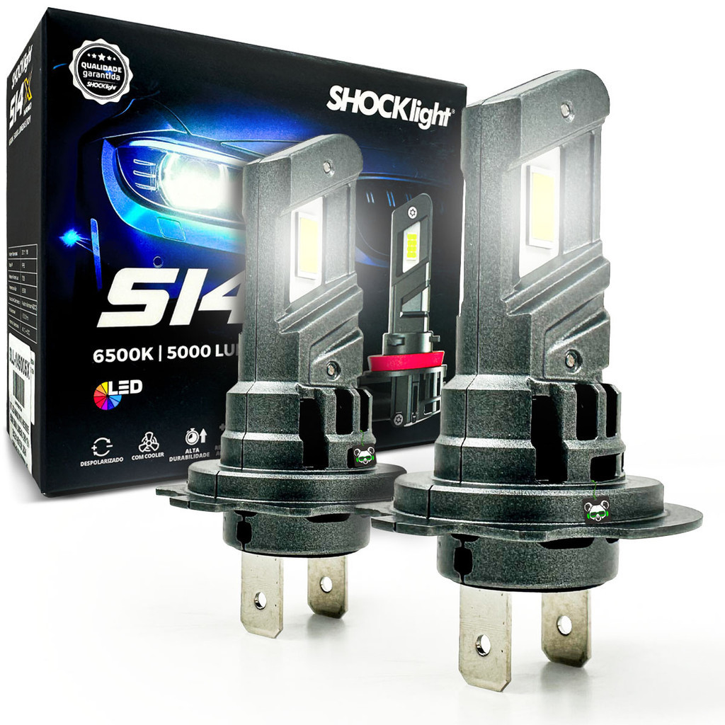 Lâmpada Led Shocklight S14X Nano 5000 Lúmens 6500K H7