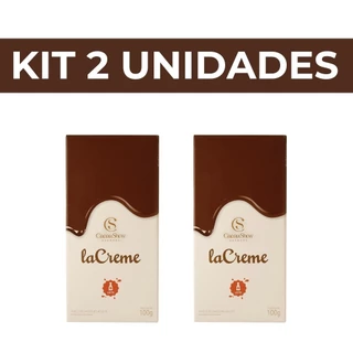 Kit 2 Tabletes laCreme ao leite 100g Cacau Show