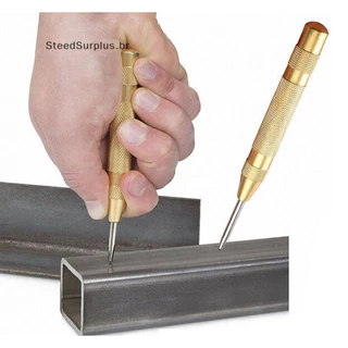 SS 5 Polegadas Centro Automático De Pinos Punch Spring Carregado Com Mola De Punção Starg Holes Tools BR