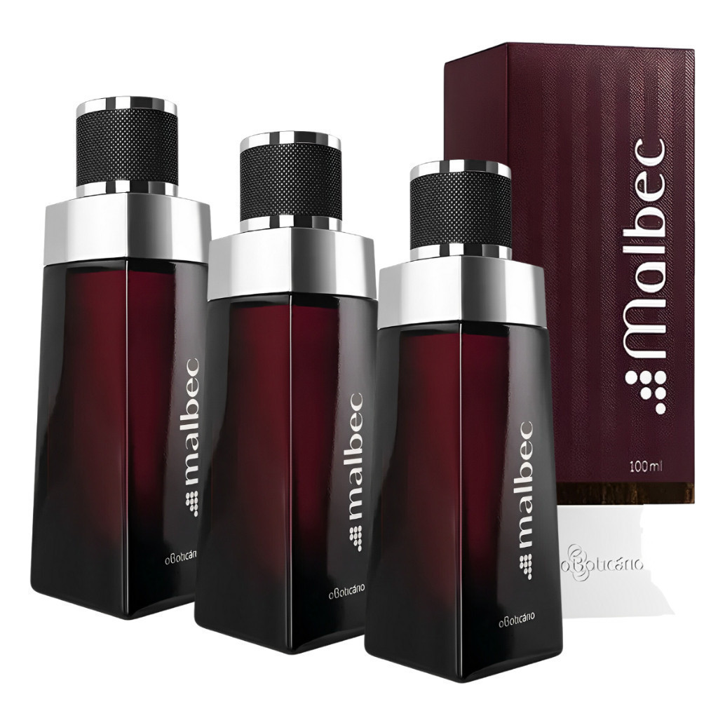 Kit Masculino Malbec Tradicional Cada 3 unid