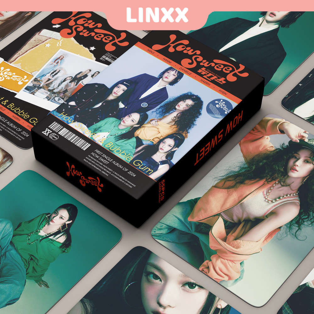 LINXX 55 Pcs Newjeans Como SWEET Álbum Lomo Card Kpop Photocards