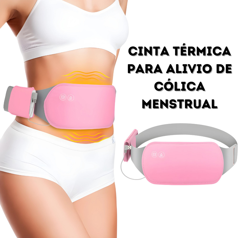 Bolsa Térmica Para Cólica Menstrual Alívio Dor Cinta Quente Almofada Aliviador Barriga Menstruação