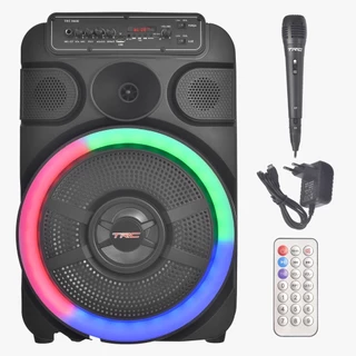 Caixa Som Amplificada TRC X600 LED Bluetooth TWS 600W RMS
