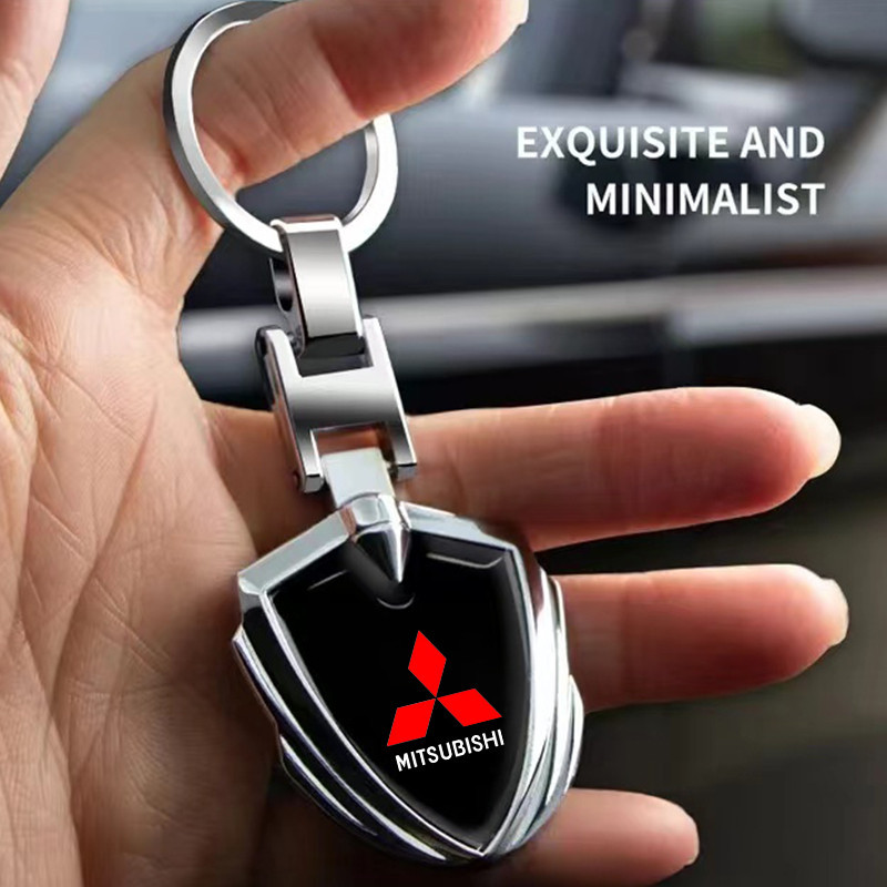 Porta-Chaves De Metal 3D Com Logotipo De Carro Moda Para Mitsubishi ASX Lancer Pajero Outlander L200 EVO EX