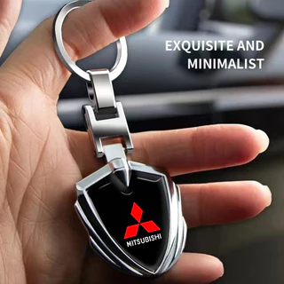Porta-Chaves De Metal 3D Com Logotipo De Carro Moda Para Mitsubishi ASX Lancer Pajero Outlander L200 EVO EX