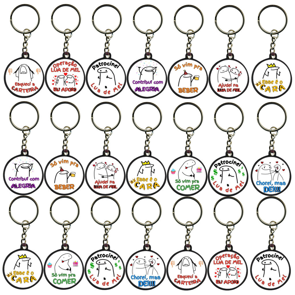 40 Chaveiros Flork Hora da Gravata Lembracinha Casamento