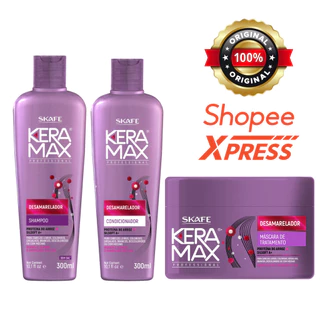 Kit Keramax Desamarelador - Shampoo 300ml | Condicionador 300ml | Máscara de Tratamento 350g