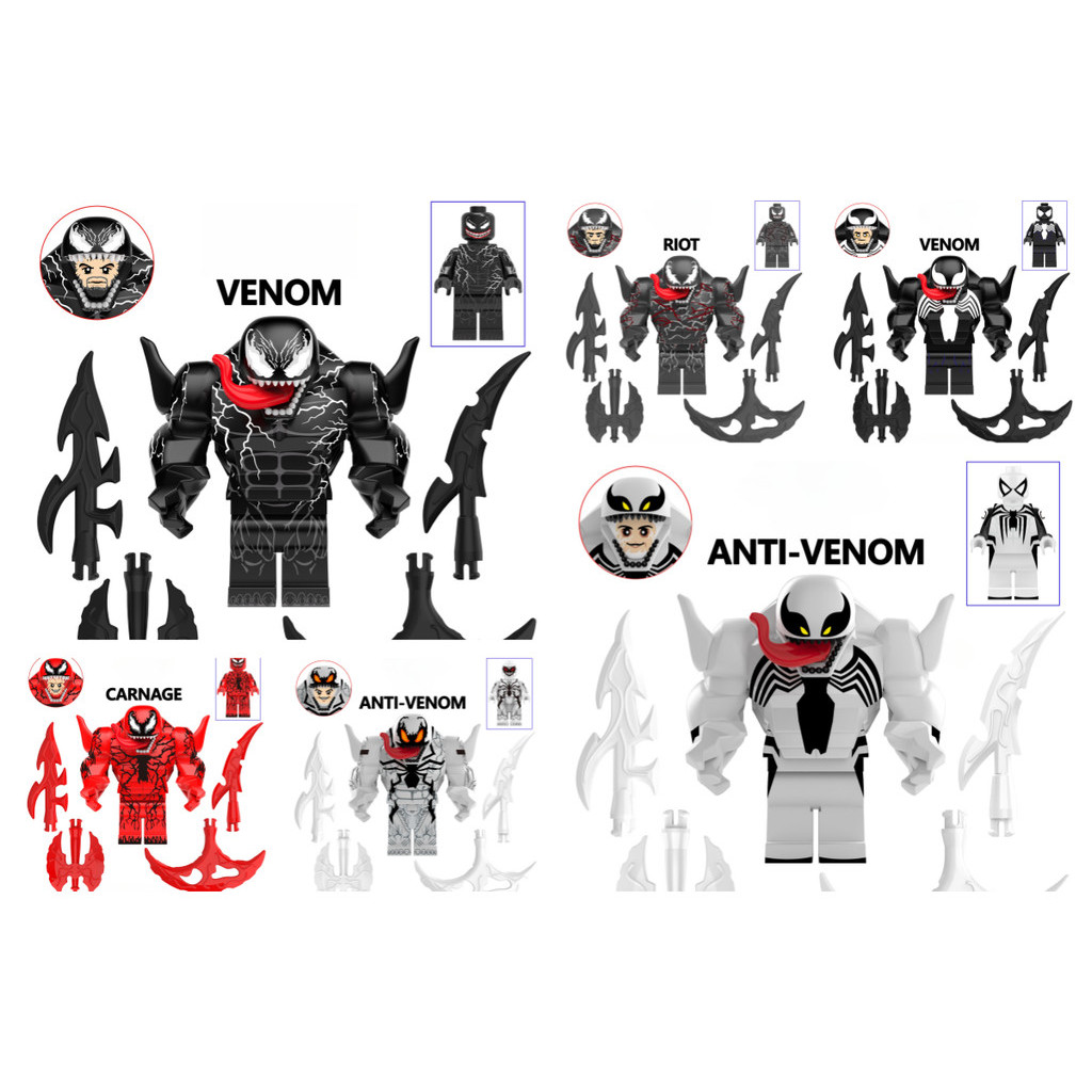 Compatível com LEGO Marvel Anime Venom Serum Assembleia Building Blocks Minifigure Modelo-Presente de Aniversário Assembleia Educacional Infantil Figura