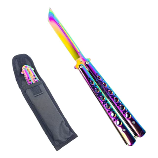 Canivete Faca Butterfly Borboleta Afiado Fade Raybon Color.