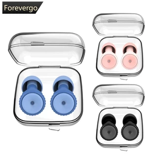 FOREVERGO Silicone Tampões Auditivos Macios À Prova De Som Filtro De Redução De Ruído Do Sono Para Orelhas Profissionais Anti-Dormir H7Z1