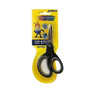 TESOURA ESCOLAR INFANTIL ACRILEX BICOLOR