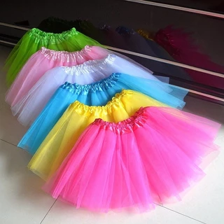 Saia De Tule Tutu infantil Lisa ou Colorida Festa Carnaval -30cm