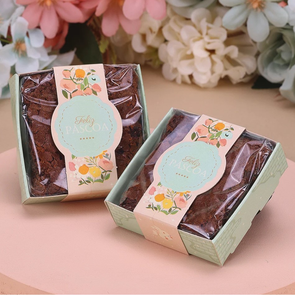 Caixa Para Brownie Delicadeza Pct. C/ 25 Unid. Jango