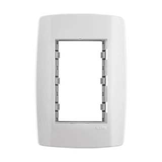 Placa 4x2 3 Módulos Juntos com Suporte Ilumi em Oferta na Shopee