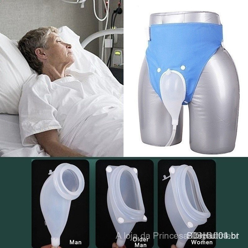Bolsa de Urinol de Gel de Silicone Masculina Kaciiiy, Urinol Feminino ...