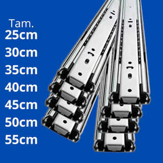 Kit 4 Par Corrediça Telescópica Reforçada e Light Vários tamanhos 25cm 30cm 35cm 40cm 45cm 50cm 55cm