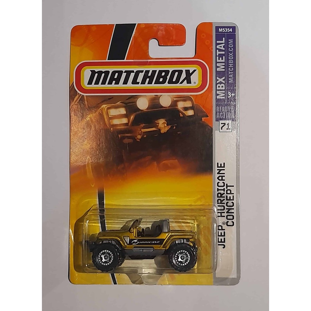 MATCHBOX JEEP ANNIVERSARY EDITION - Schwarzer Jeep Hurricane, Modellauto Im Maßstab
