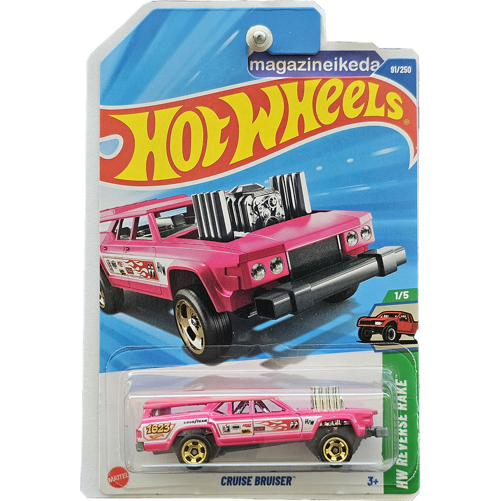 Carro Hot Wheels CRUISE BRUISER HYX34 Rosa HW REVERSE RAKE | Shopee Brasil