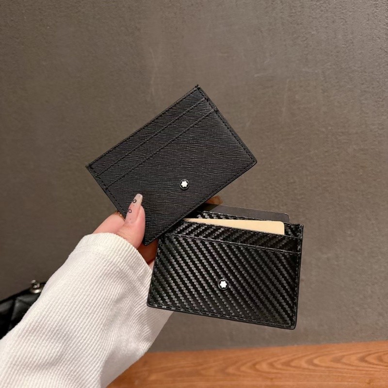 Cartão Mont Porta-Cartões De Couro Blanc Para Homem