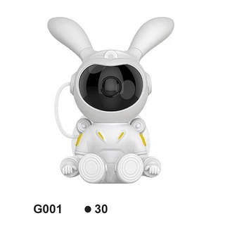 PROJETOR MOON BUNNY ESTRELAS LUMINÁRIA INFANTIL