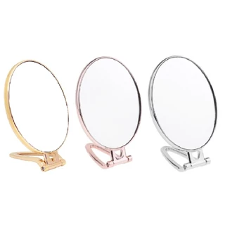 Espelho De Mão Mesa Rose Dobrável C/ Zoom Para Maquiagem