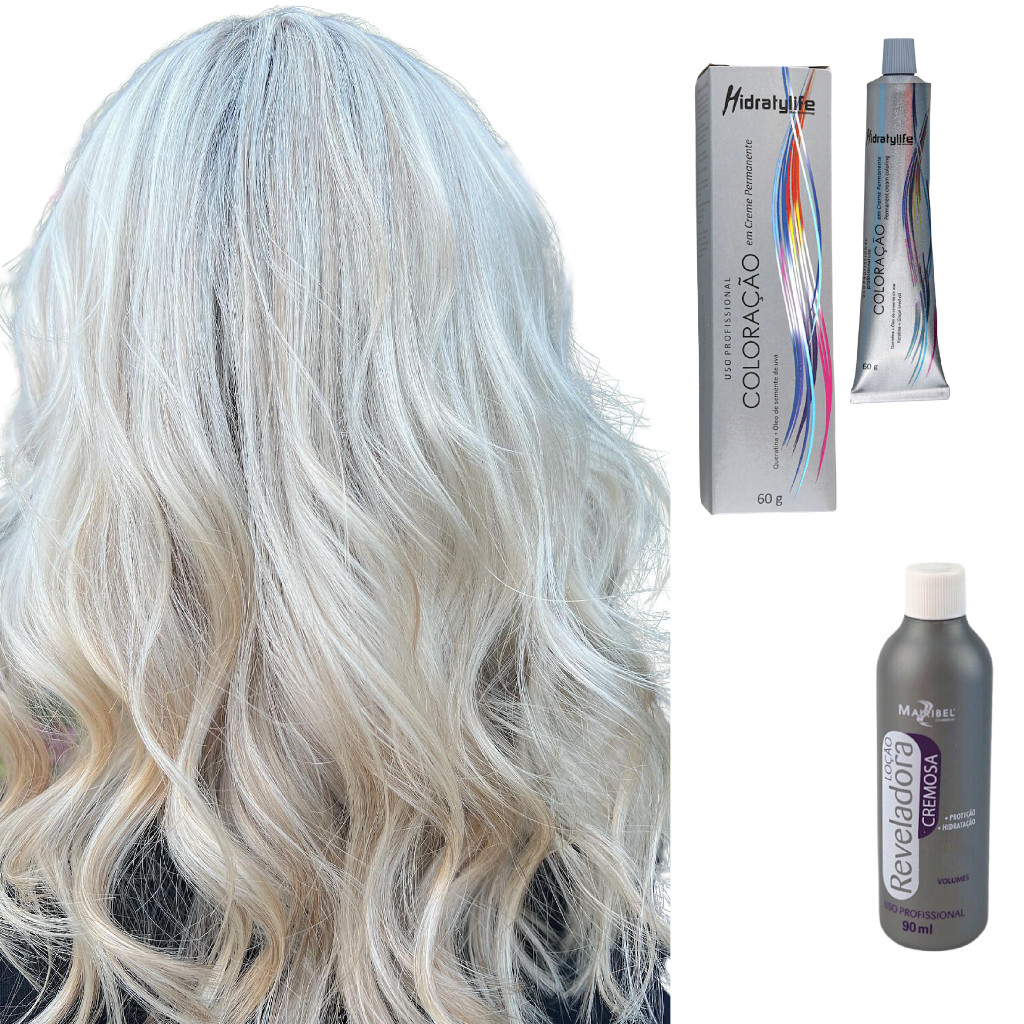 Tinta De Cabelo 12.89 Loiro Ultra Claro Pérola + Ox20 Vol | Shopee Brasil