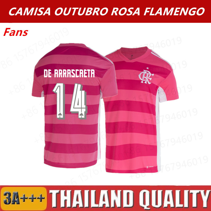 222/23 Outubro Camiseta De Futebol Jersey Rosa