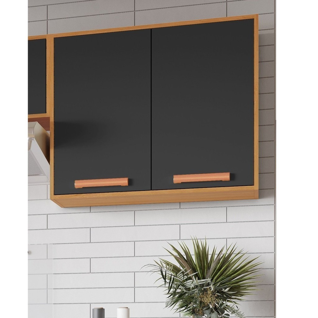 Armário para Cozinha Aéreo 2 Portas 80cm Nápoles | Shopee Brasil